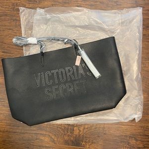 Victoria Secret leathery tote bag